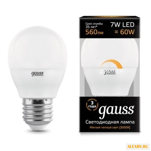 Лампа светодиодная gauss LED