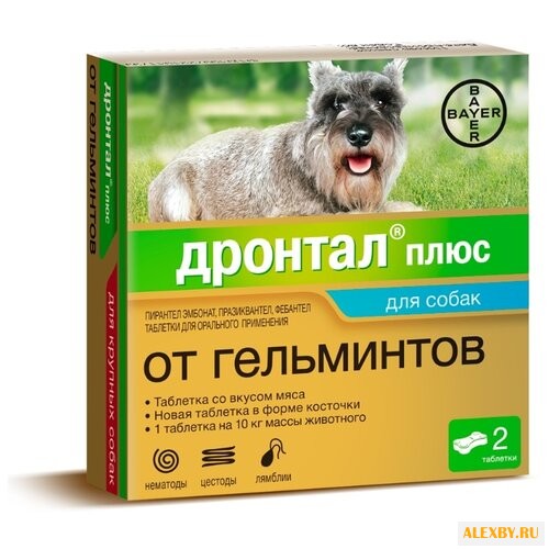 Дронтал Bayer плюс таблетки со