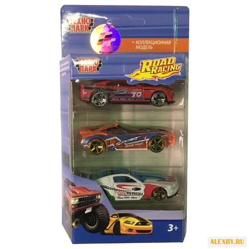 Набор машин ТЕХНОПАРК из трех