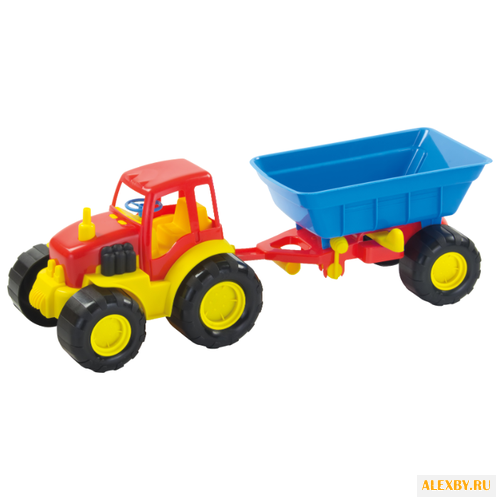 Трактор ZEBRATOYS с прицепом