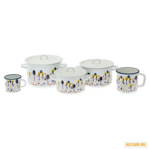 Набор посуды Эмаль Уральский