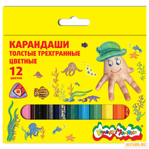 Каляка-Маляка Карандаши толстые