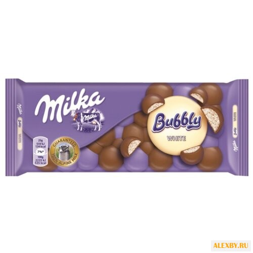 Шоколад Milka Bubbly White