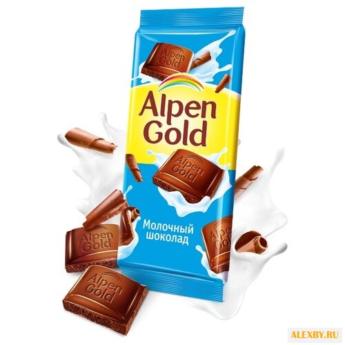 Шоколад Alpen Gold молочный