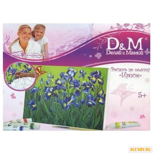 D&M Картина по контурам Ирисы