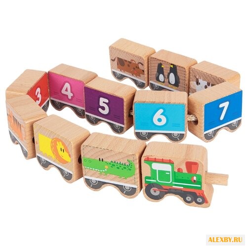 Шнуровка Игрушки из дерева
