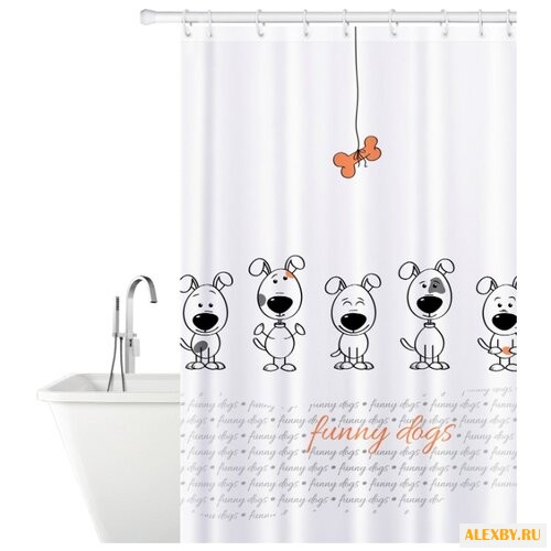 Штора Tatkraft Funny Dogs 180x180