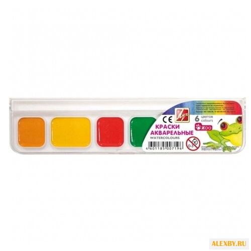 Луч Акварельные краски Zoo 6