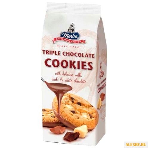 Печенье Merba Три шоколада 200 г