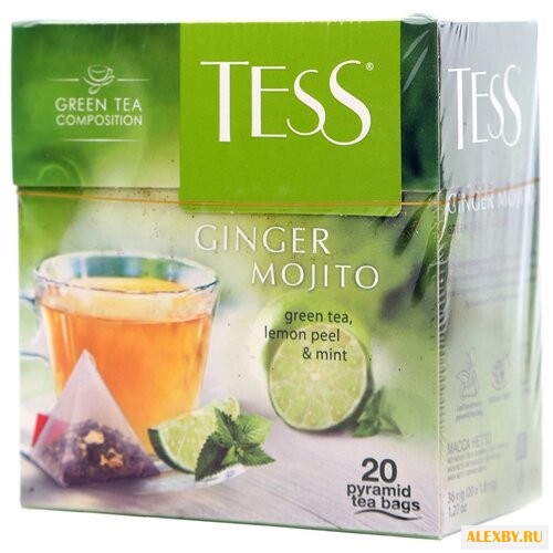 Чай зеленый Tess Ginger mojito