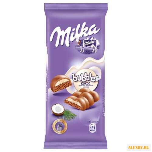 Шоколад Milka молочный пористый