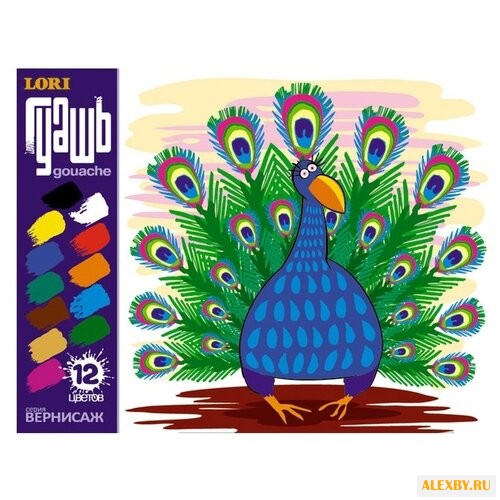 LORI Гуашь Вернисаж 12 цветов х