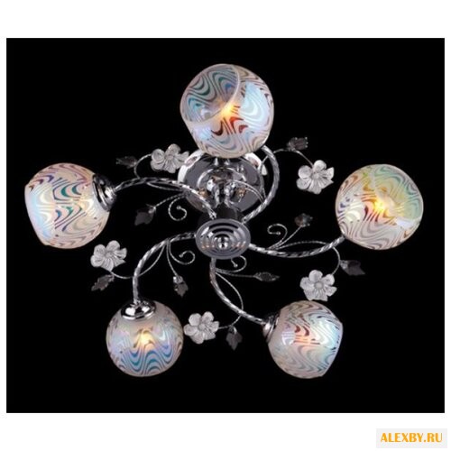 Люстра Eurosvet 9166 5 хром белый