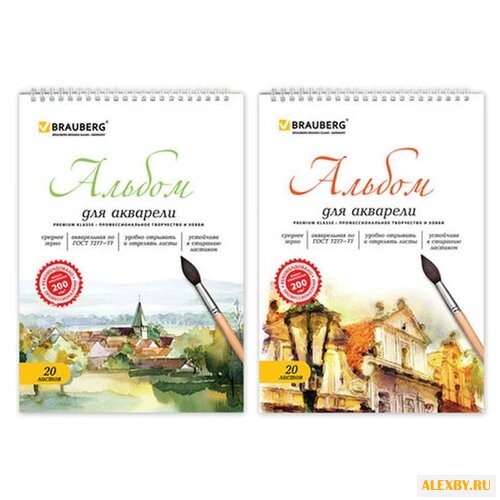 Альбом для акварели BRAUBERG