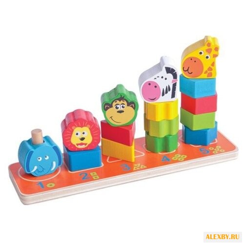 Пирамидка-сортер Mapacha Сафари