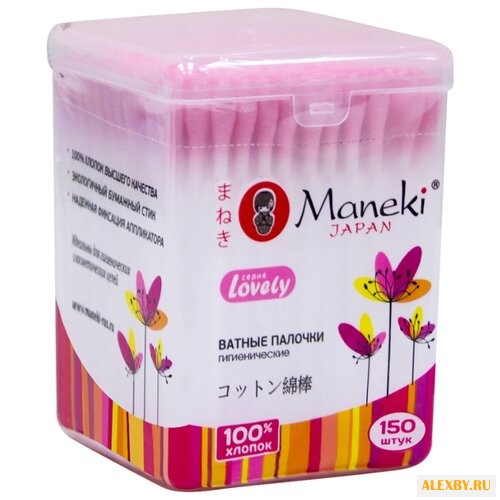 Ватные палочки Maneki Lovely с