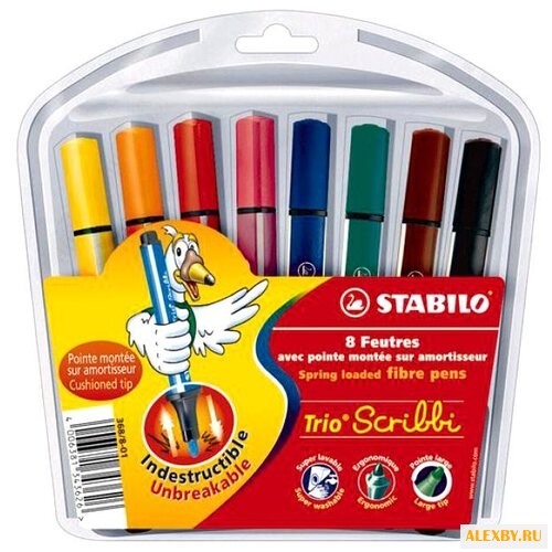 STABILO Фломастеры Trio Scribbi