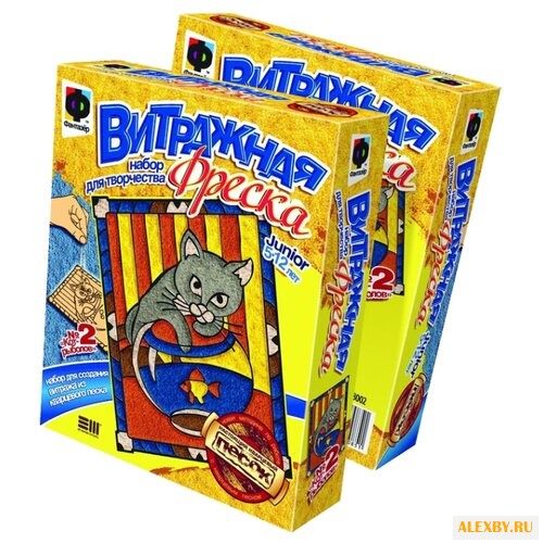 Фантазёр Витражная фреска «Кот