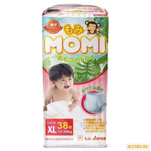 Momi трусики XL 12-20 кг. 38 шт.