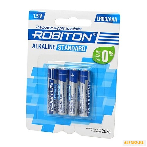 Батарейка AAA ROBITON LR03 BL4
