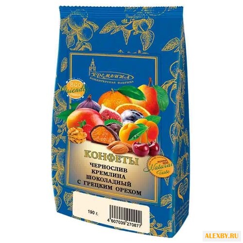 Конфеты Кремлина чернослив в
