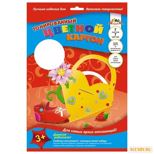 Цветной картон тонированный