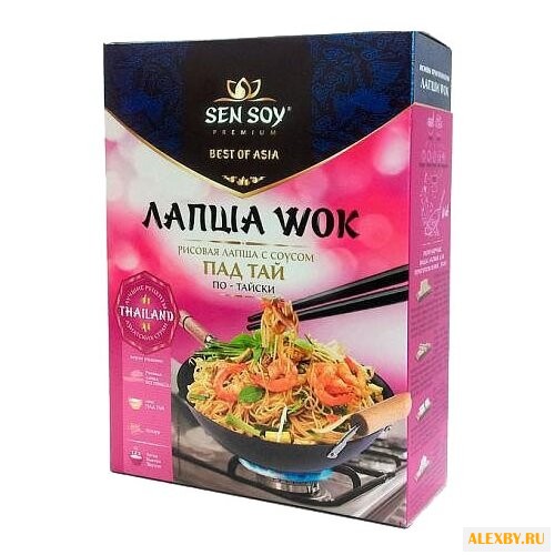Лапша Sen Soy Wok рисовая пад