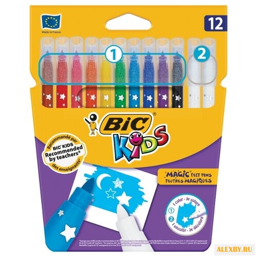 BIC Фломастеры Kids Magic 12