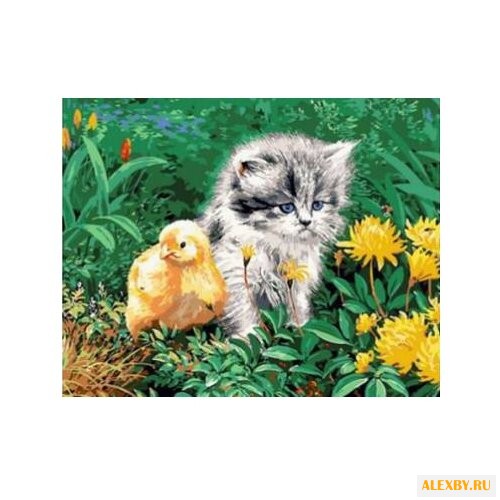 Рыжий кот Картина по номерам