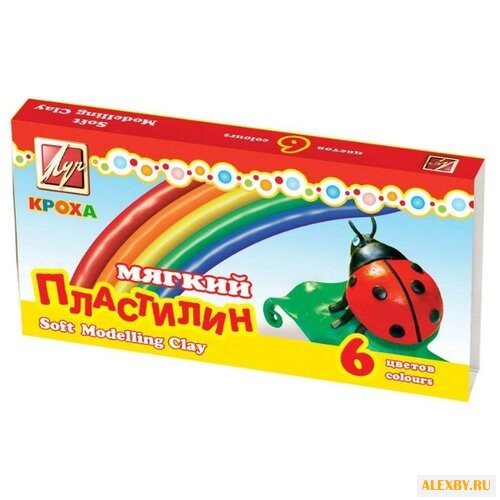 Пластилин Луч Кроха 6 цветов