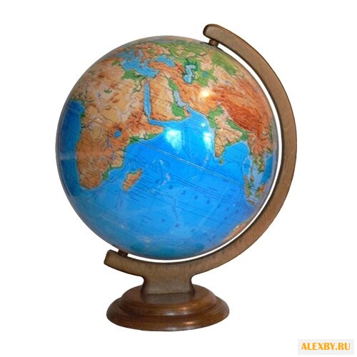 Глобус физический Глобусный мир