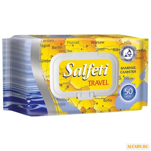 Влажные салфетки Salfeti Travel