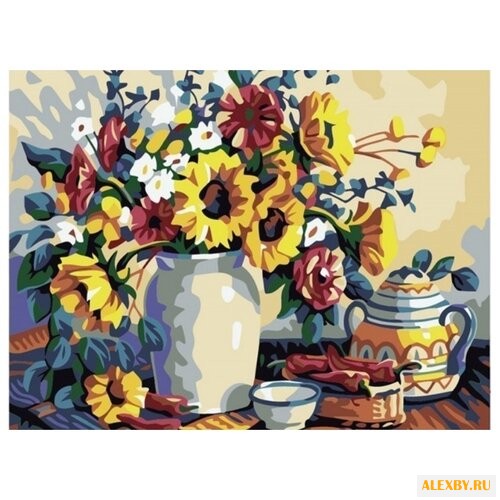 Рыжий кот Картина по номерам