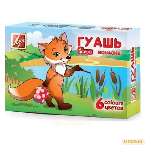 Луч Гуашь Zoo 6 цветов х 15 мл