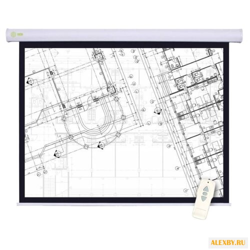 Рулонный матовый белый экран