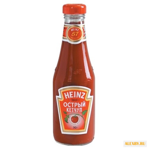 Кетчуп Heinz Острый стеклянная