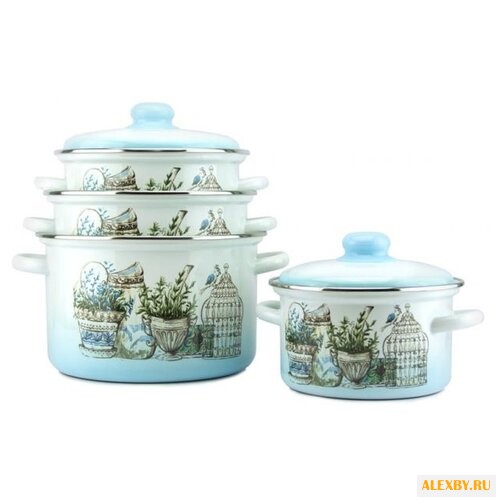 Набор кастрюль Эмаль Прованс