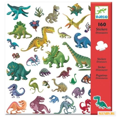DJECO Наклейки Динозавры 160