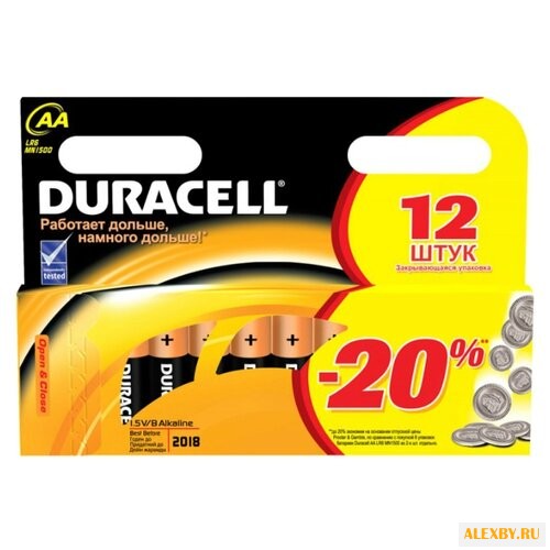 Батарейка AA Duracell LR6-12BL