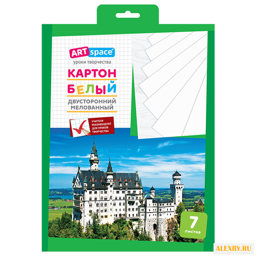 Белый картон двусторонний