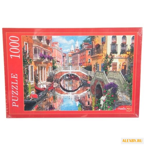 Пазл Рыжий кот Канал в Венеции