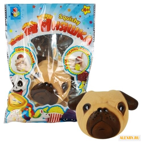 Игрушка-мялка 1 TOY Мопсик Т12433