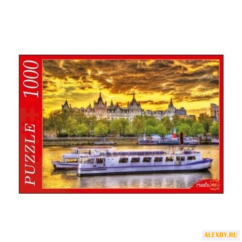 Пазл Рыжий кот Дворец у реки