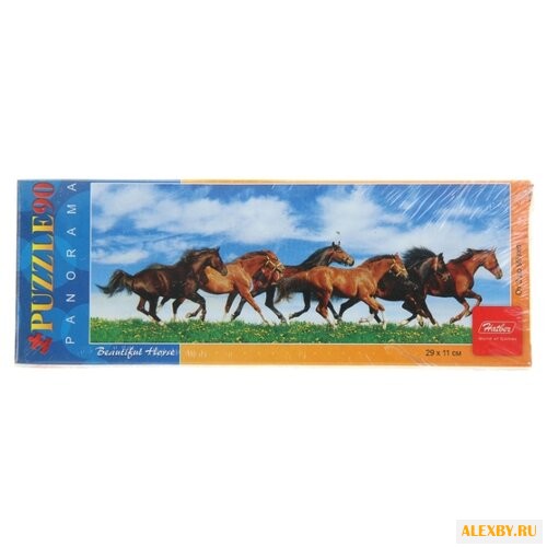 Пазл Hatber Панорама Лошади
