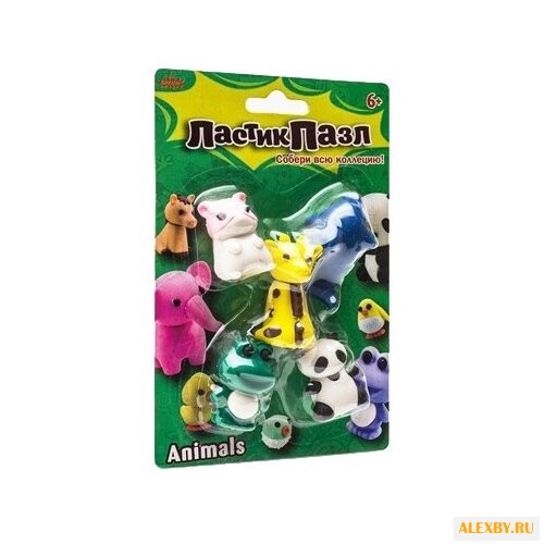 Бумбарам ластик-пазл Животные