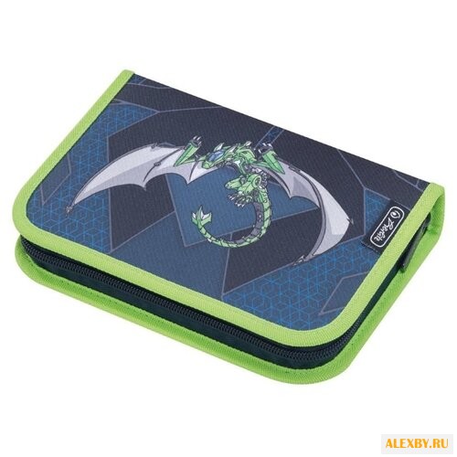 Herlitz Пенал Green Robo Dragon