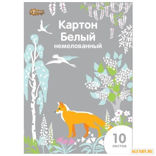 Белый картон немелованный