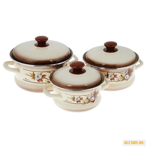 Набор кастрюль КМЗ Мадейра 6 пр.