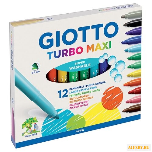 GIOTTO Фломастеры Turbo Maxi 12