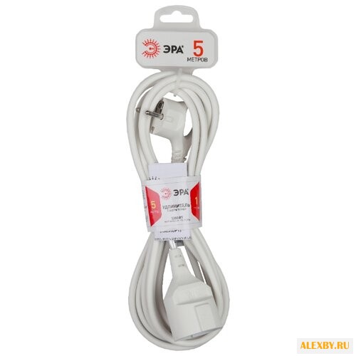 Удлинитель ЭРА U-1е Б0026330 5 м